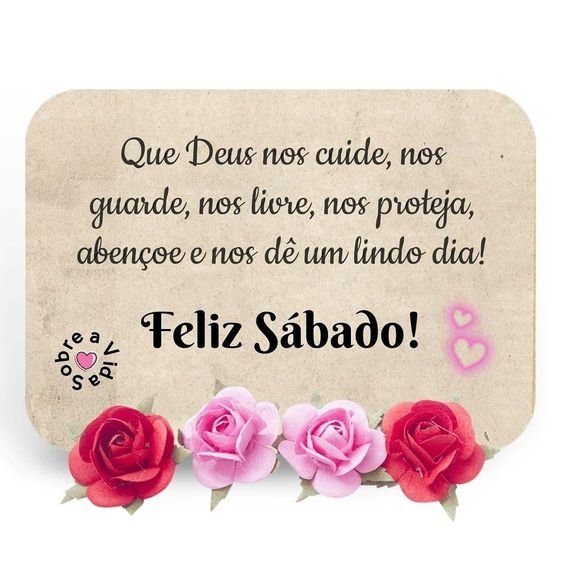 bom dia sabado abençoado